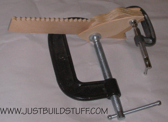 Toy Saw Clamped