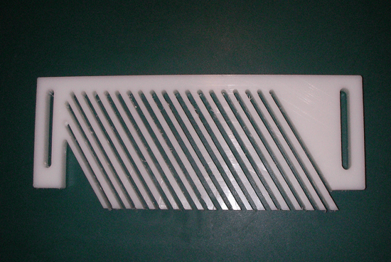 Featherboard cut from pattern