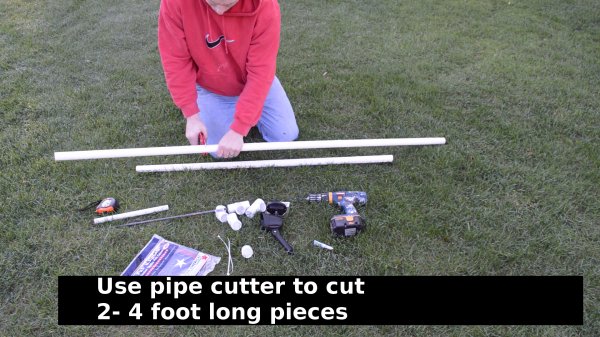 pvc pipe flag pole plans